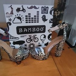 Bamboo tournament high heels