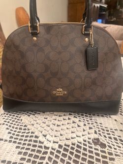 Coach Signature Dome Satchel Handbag