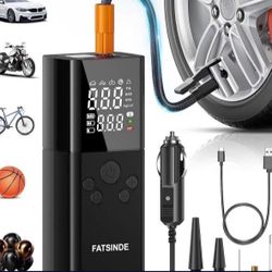 Electric Inflator Air Compressor Rechargeable 6000mAh 150PSI Car Air Pump, Cordless Inflator Bike Air Pump Mini Portable Automobile/Bicycle/Ball/Float