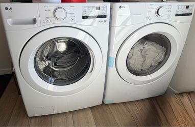 LG front load, washer and dryer