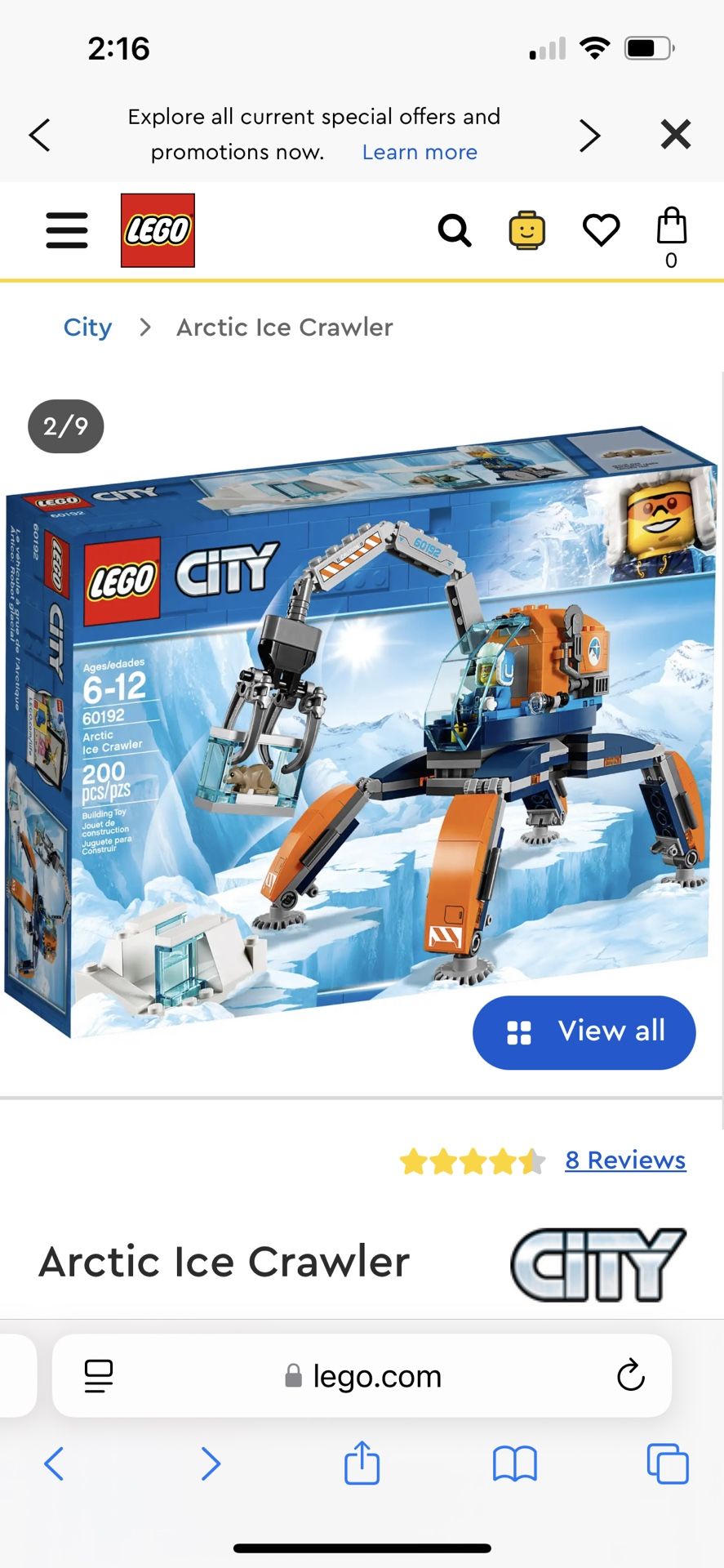 Lego Arctic Ice Crawler 60192