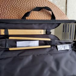 Bbq Set, New, Zip Up Case