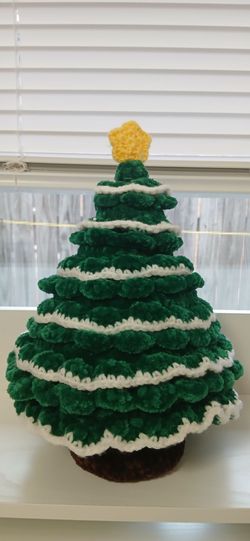 Handmade Crochet Christmas Tree Decor