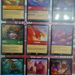 Disney Lorcana Card Lot Of 28 + 1 Foil Card