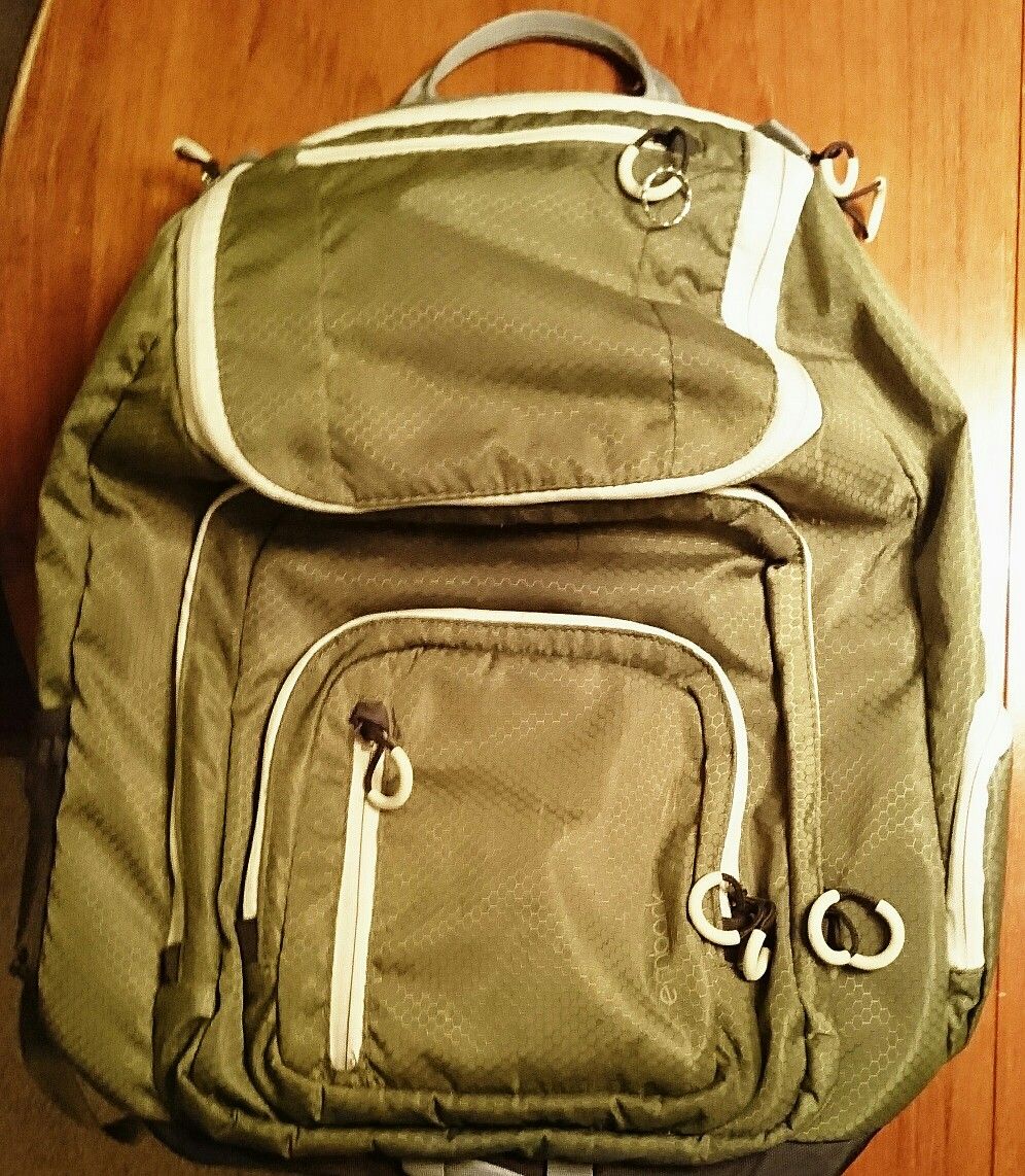 Embark Green Backpack Made with 100% Recycled Bottles