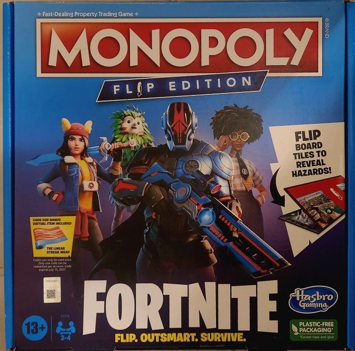 Monopoly Flip Edition Fortnite Board Game