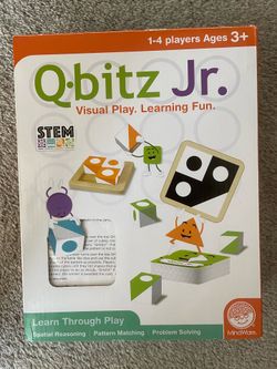Q-bitz Jr 1-4 player visual play and learning game