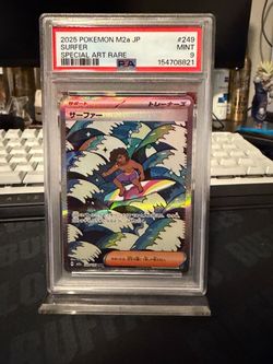 Surfer #249 Pokemon Japanese Mega Dream Ex PSA Slab SIR