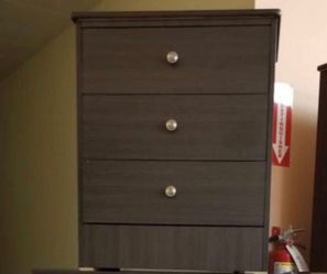 Nightsand 3 Drawers Compress Wood 🪵