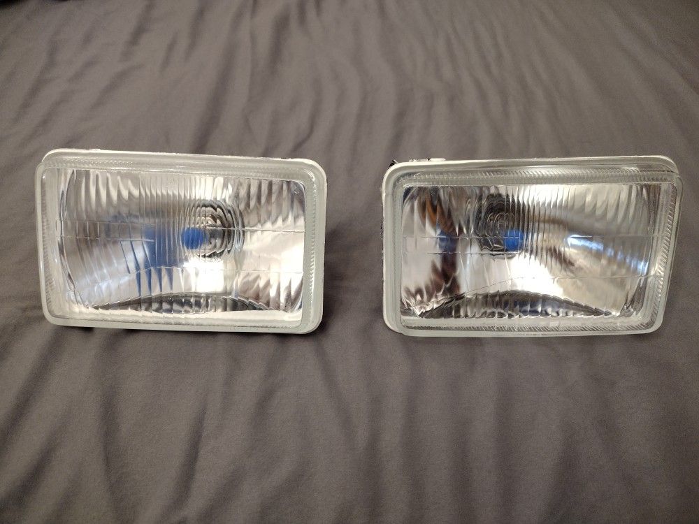 NEW set of headlights (4x6 Inches) Aftermarket