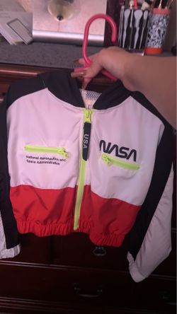 Littlest girls NASA windbreaker