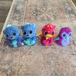 Spin Master Hatchimals Giraffe, Peacock, and Owlicorn hatchimal