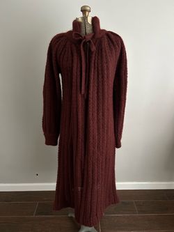1970’s Ribbed Knit Long Sweater Duster