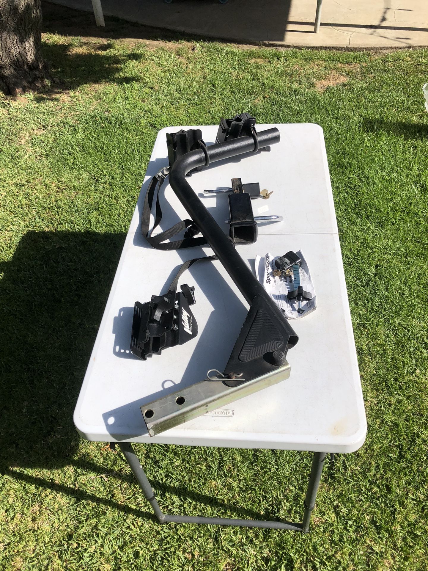 Two Bike Carrier W/ Hitch Extension & Locks