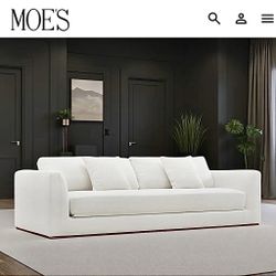 NEW-IN BOX—Free Delivery Sleeper Sofa in Off White Fabric by Moe’s Home Collection—RETAIL $2,999+tax