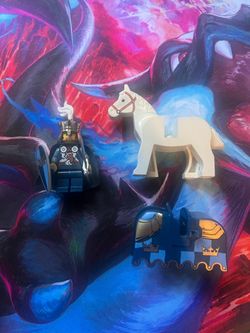 Lego Fantasy Era, Castle, King Minifigure and Horse
