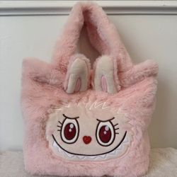 Mokoko blossom pink Labubu bag 
