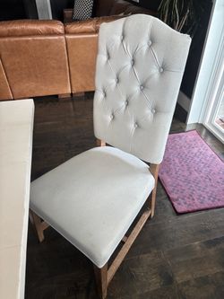 Set of 8 farmhouse dining chairs