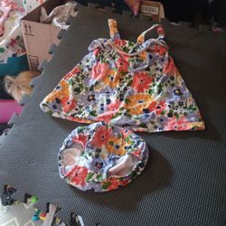Baby Girl Dress And Matching Bottom 