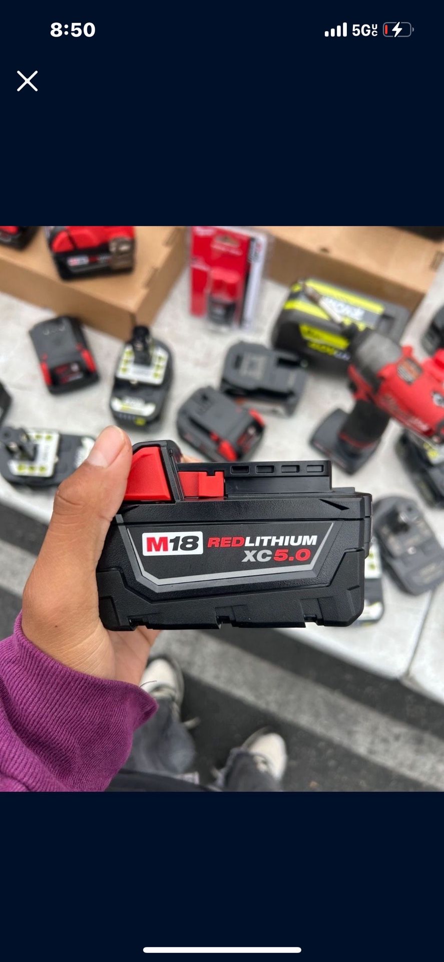 Milwaukee 5.0 Battery M18