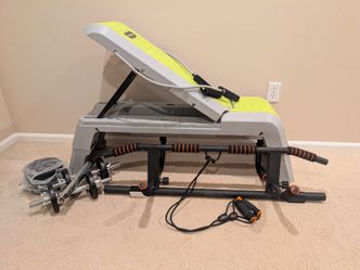 Adjustable fitness set - bench, step, bar, weights