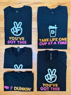 Dunkin’ Donuts - black t-shirts (size S and M)