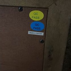 Vintage beveled mirror