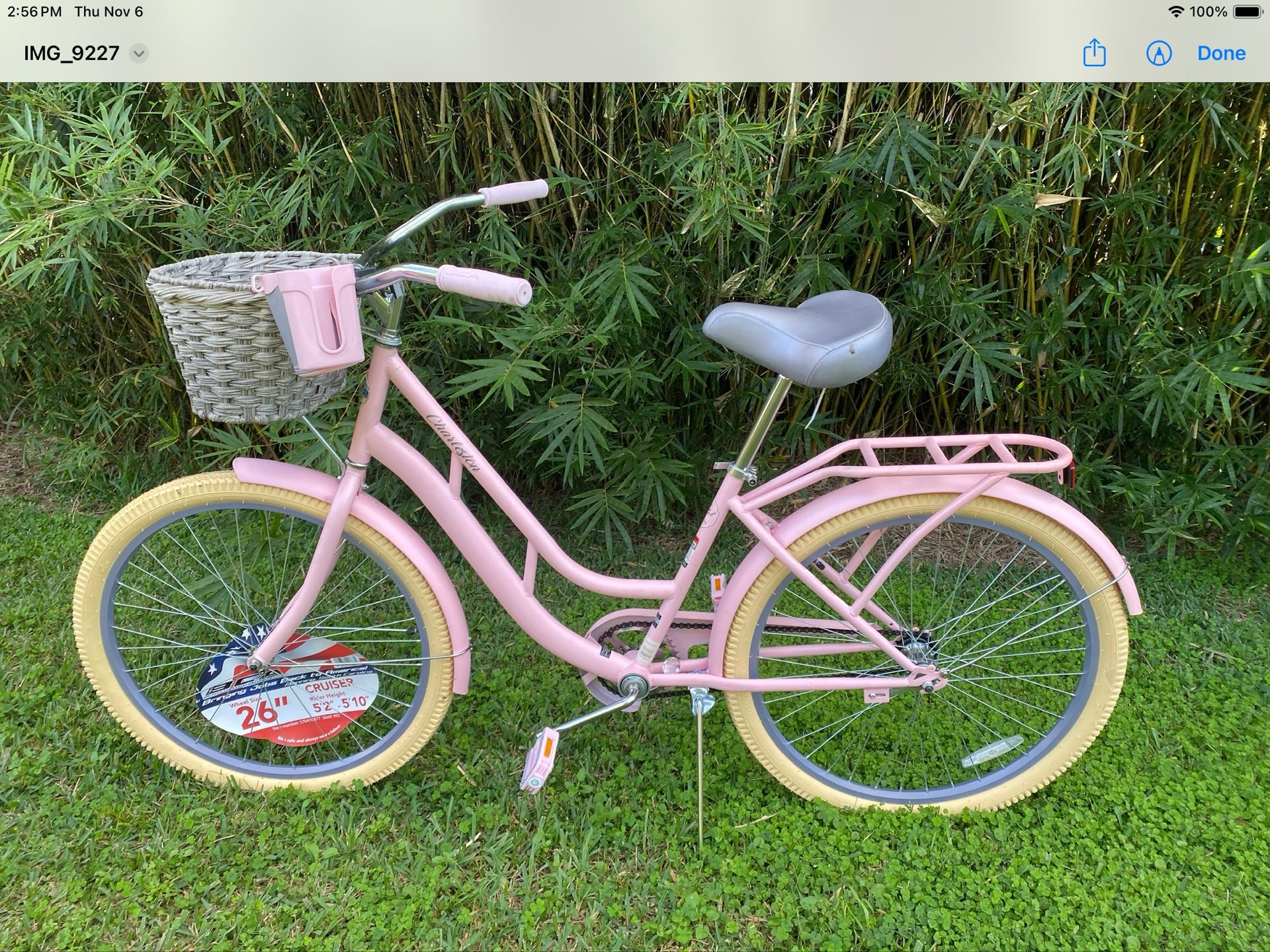 Brand new! Womens BCA Charleston Comfort Fit Beach Cruiser