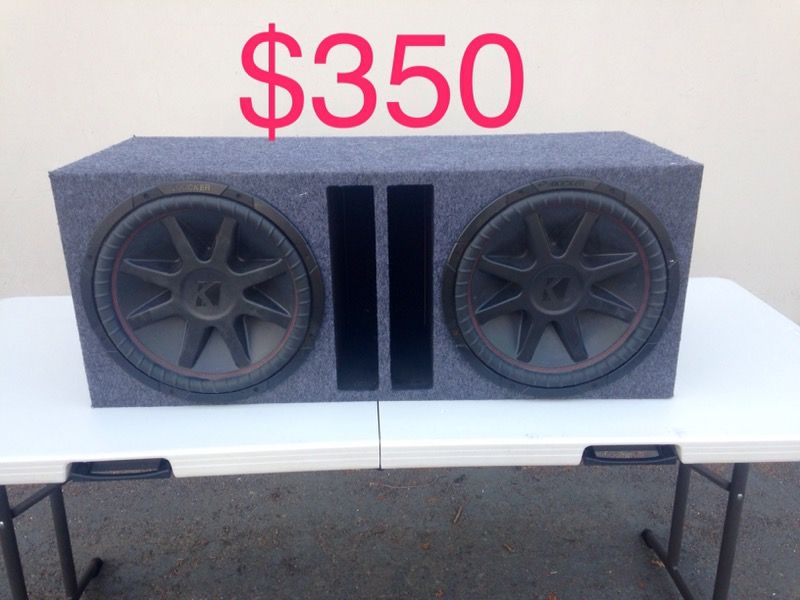 Kicker Comp VR 15inch subs, car audio, subwoofers