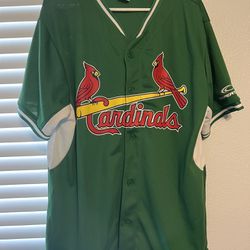 Green St. Patrick’s Game Day Cardinals Baseball Jersey 