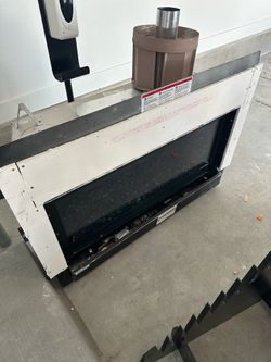 Indoor gas fireplace