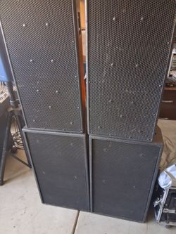 4 speakers 2 renkuz heinz and  2 eaw fr300e