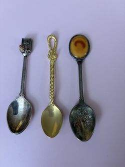 Gold And Silver Plated Vintage Spoons