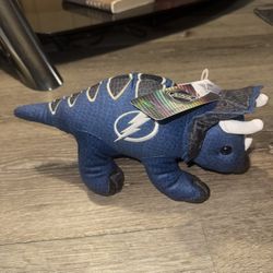 NHL Hockey Tampa Bay Lightning Triceratops Stuffed Animal 
