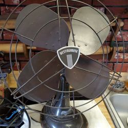 Vintage Westinghouse Oscillating Desk Fan