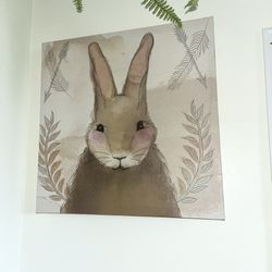 Bunny nursery wall art