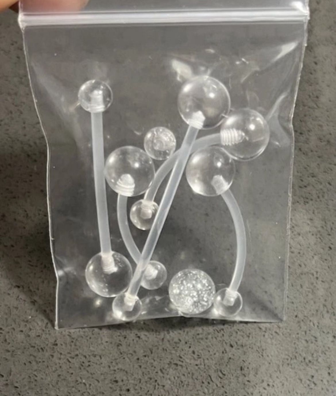 Pregnancy Belly Button Rings 5 Sizes W/ 2 Extra Balls BRAND NEW!