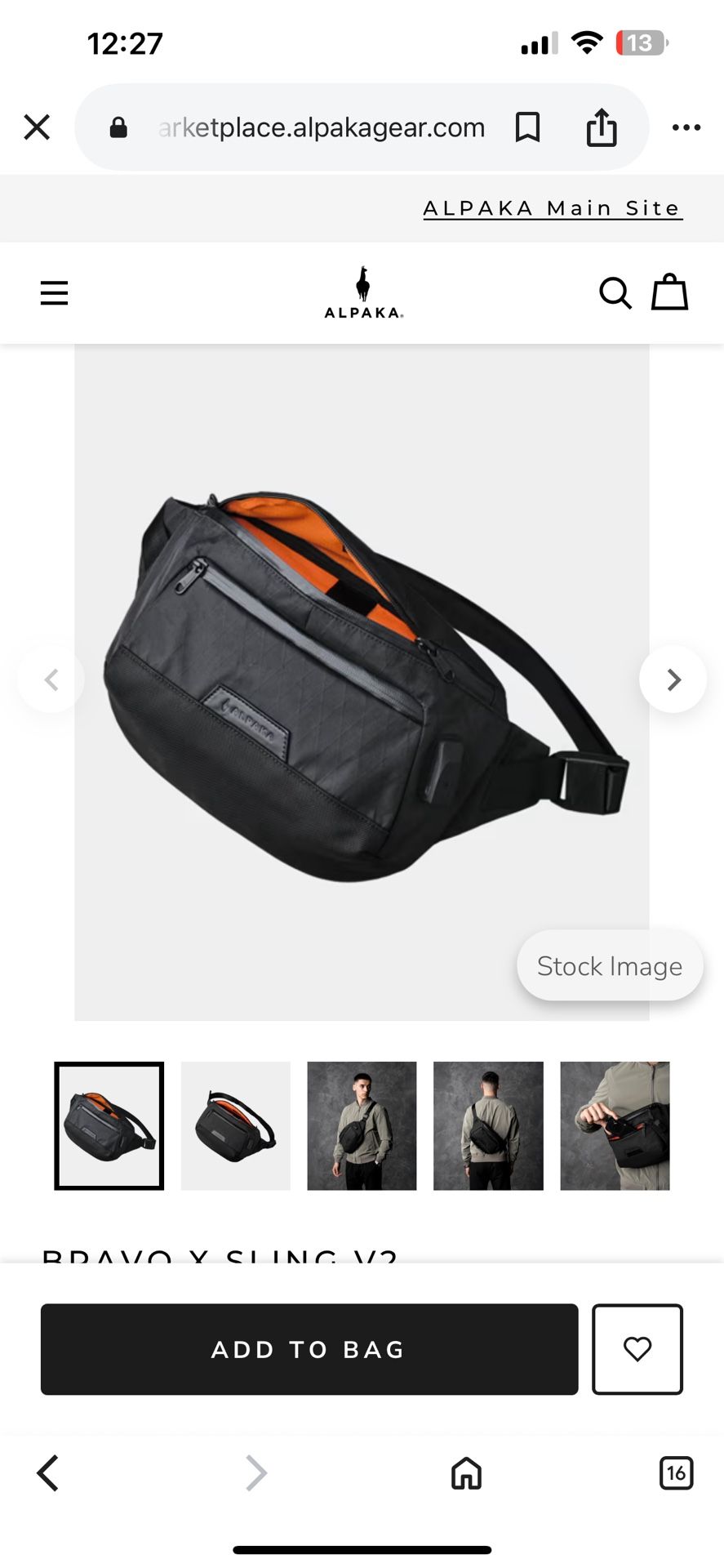 Alpaka Sling Bag (Bravo X-Sling V2)
