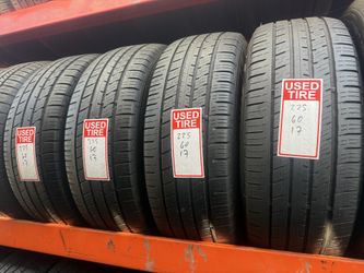 4 used tires 225/60r17 falken 🤑free installation and balance ‼️👌