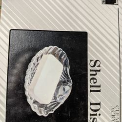 Vintage Glass Shell Dish New In Box