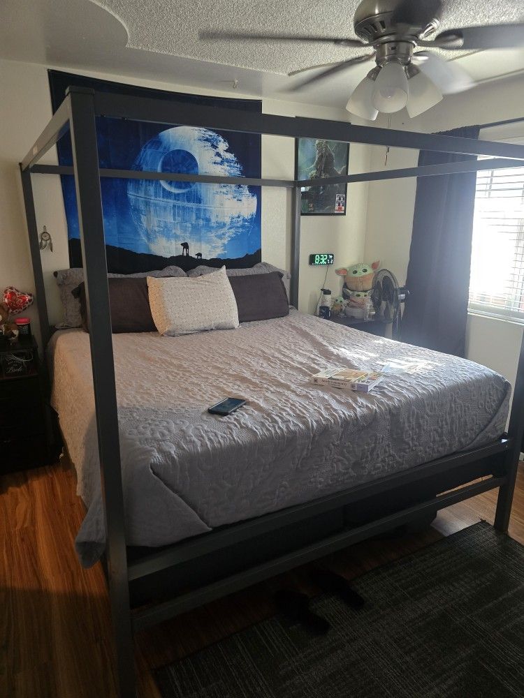 Ca King Canopy Bed Frame 