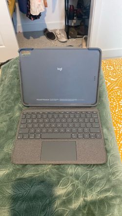 Gray Fabric Tablet Folio Case - Logi Folio Toucho