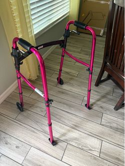 Hot pink walker