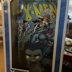 Xmen Beast Funko With Comic Cover 