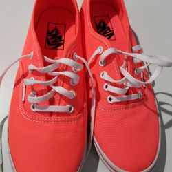 Vans Neon Orange Like Brand New Unisex 