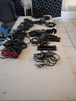 Mic guitar speakers cables