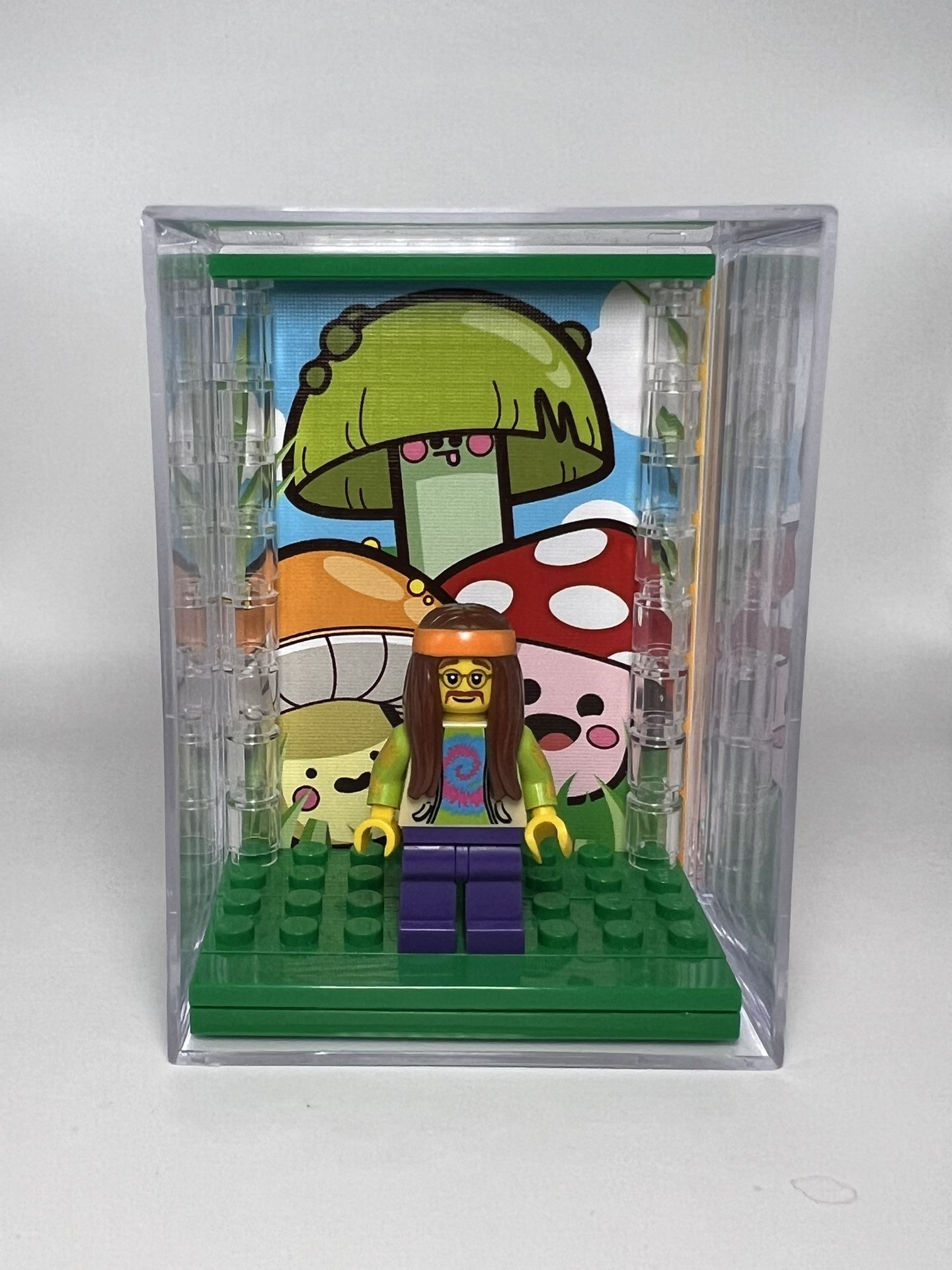 Collectible Force Pack Minifigure Display Case For Lego Hippie