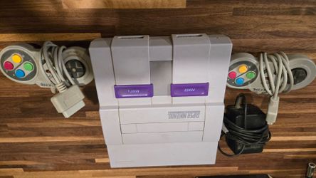 Super Nintendo two remotes power cable