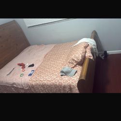 Hand Crafted Wood Bed Frame