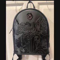 Loungefly Villains Backpack All Black 